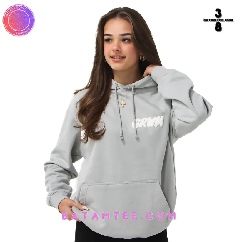 GRWM Tallulah Metcalfe Merch Hoodie - Moon Grey