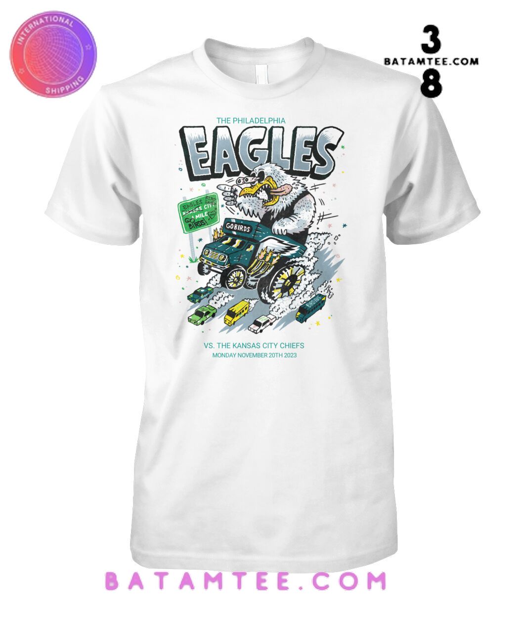 The Philadelphia Eagles Vs The Kansas City Chiefs T-Shirt's Overview - Batamtee Shop - Threads & Totes: Your Style Destination