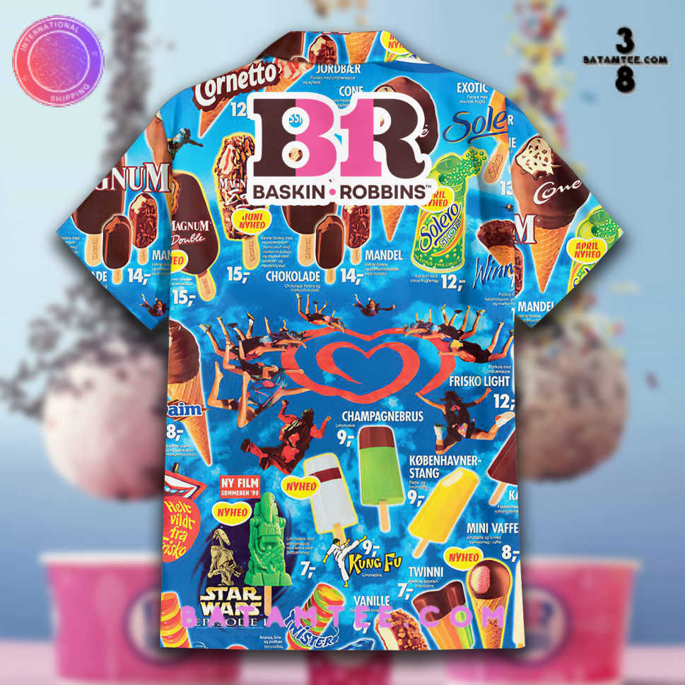 Baskin-Robbins Ice Cream Hawaiian Shirt's Overview - Batamtee Shop - Threads & Totes: Your Style Destination