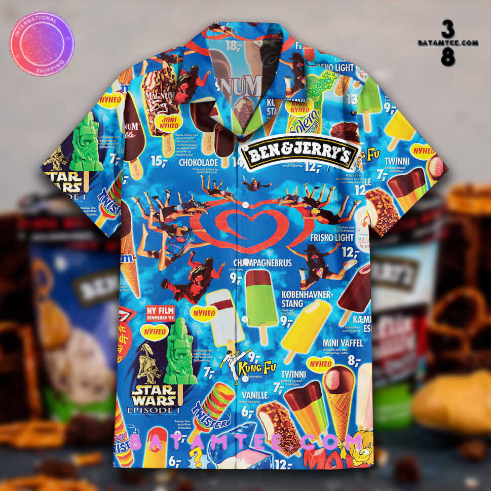 Ben & Jerry's Ice Cream Hawaiian Set's Overview - Batamtee Shop - Threads & Totes: Your Style Destination