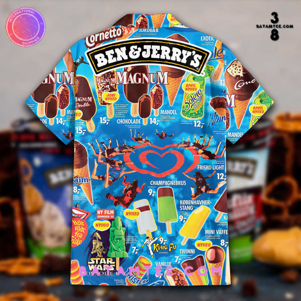 Ben & Jerry's Ice Cream Hawaiian Set's Overview - Batamtee Shop - Threads & Totes: Your Style Destination