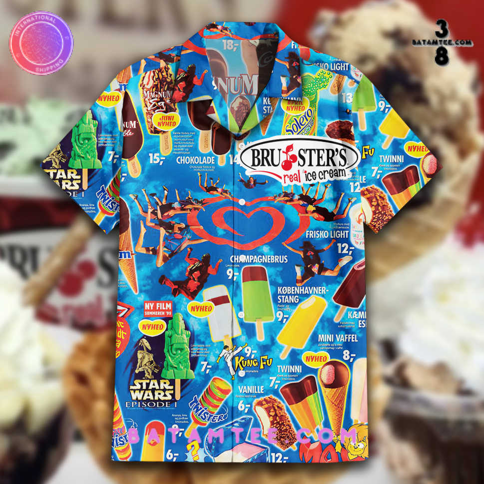 Bruster's Real Ice Cream Ice Cream Hawaiian Set's Overview - Batamtee Shop - Threads & Totes: Your Style Destination