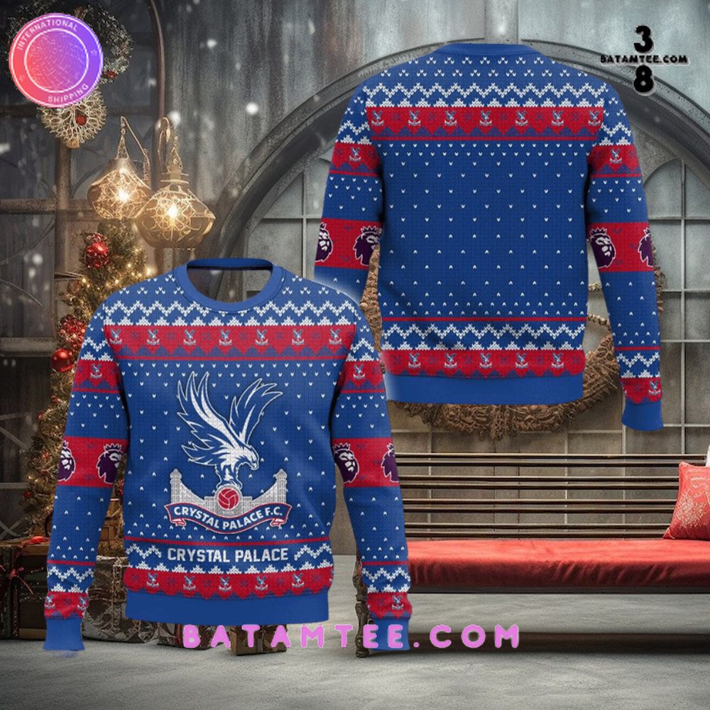 EPL Crystal Palace Ugly Christmas Sweater's Overview - Batamtee Shop - Threads & Totes: Your Style Destination