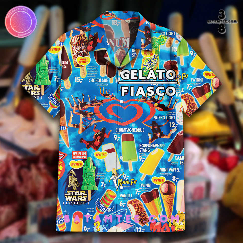 Gelato Fiasco Ice Cream Hawaiian Set's Overview - Batamtee Shop - Threads & Totes: Your Style Destination