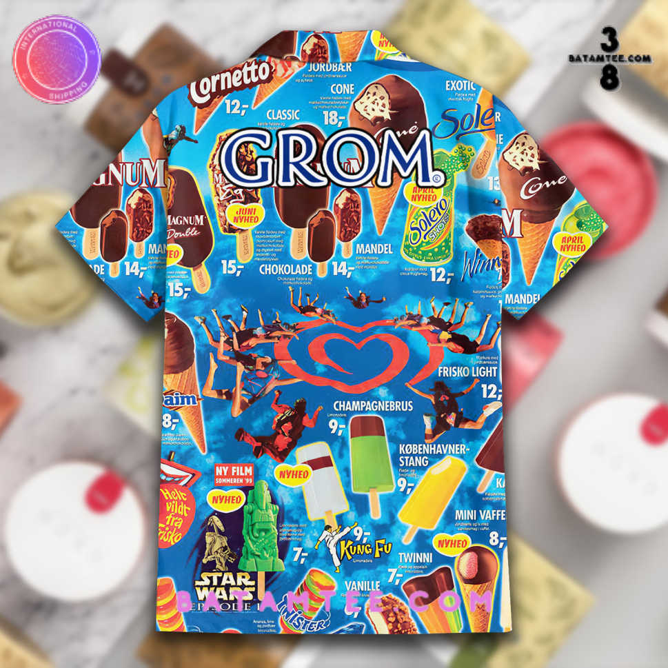 Grom Gelato Ice Cream Hawaiian Set's Overview - Batamtee Shop - Threads & Totes: Your Style Destination