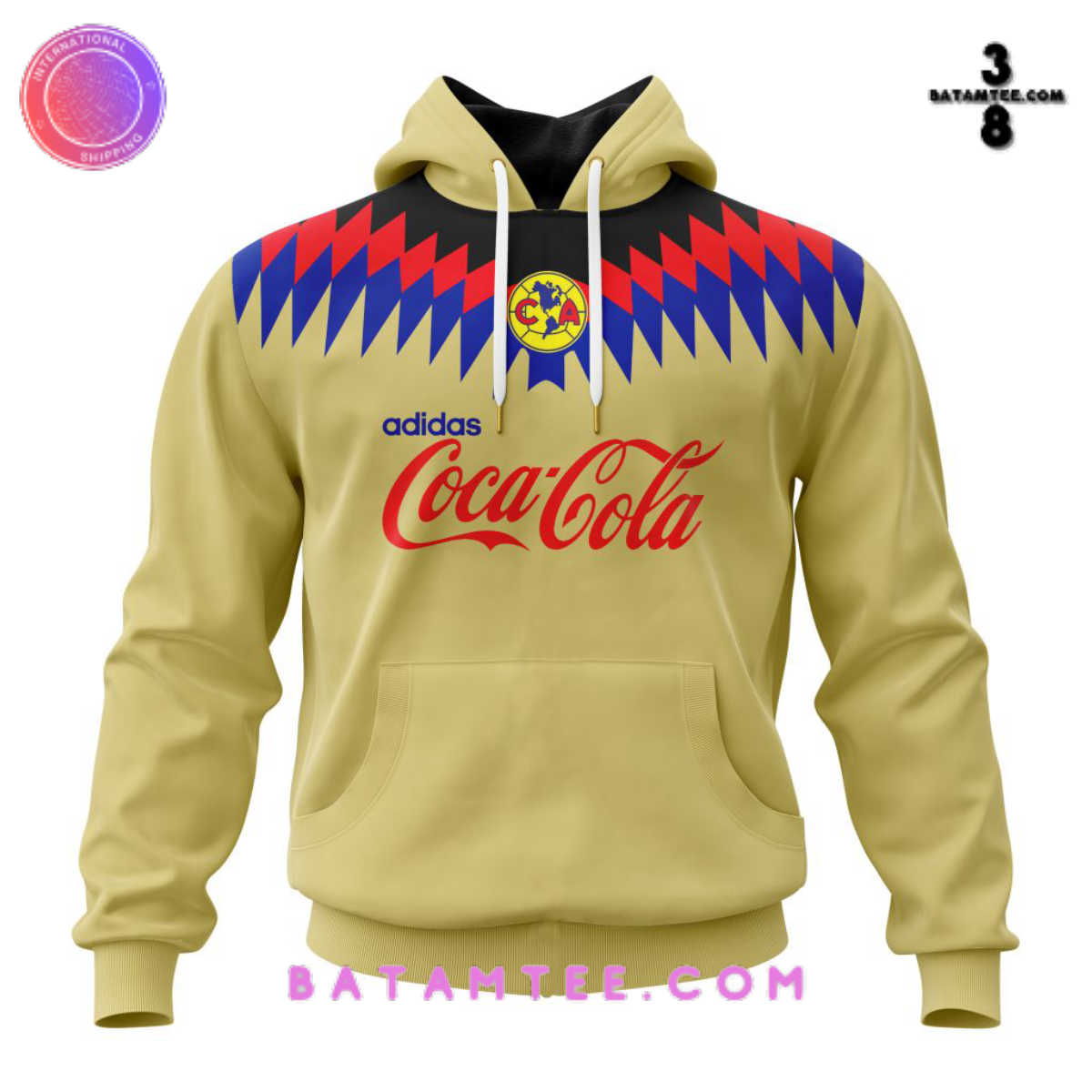 LIGA MX Club America Retro 1994 1996 Home Kits Personalized Hoodie's Overview - Batamtee Shop - Threads & Totes: Your Style Destination