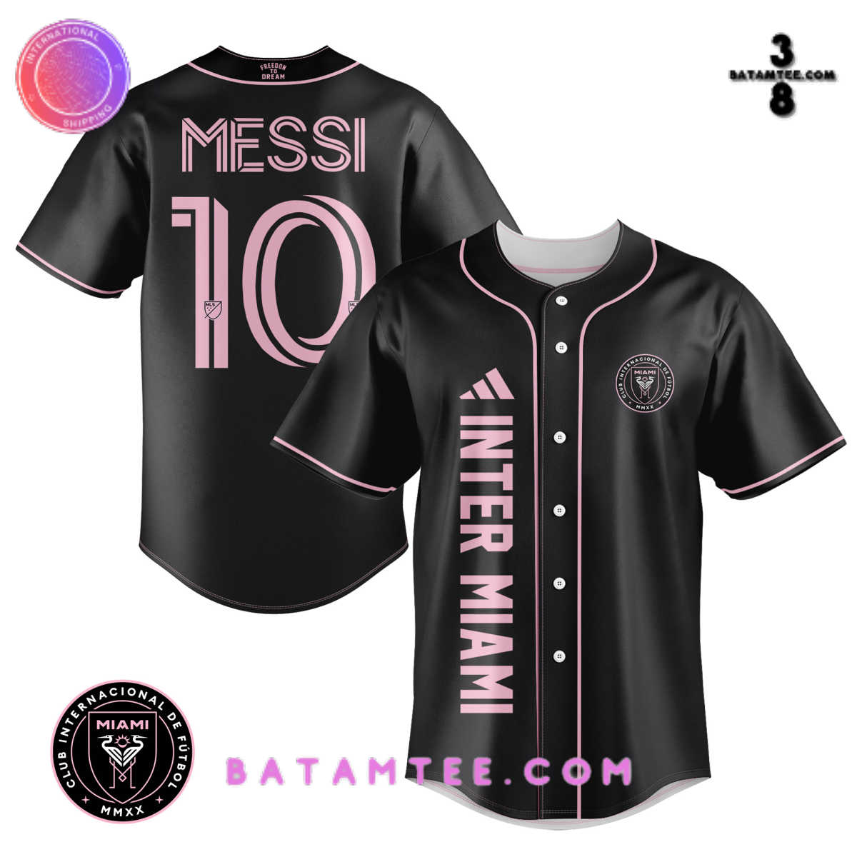 MLS Inter Miami Lionel Messi Number 10 Baseball Jersey's Overview - Batamtee Shop - Threads & Totes: Your Style Destination