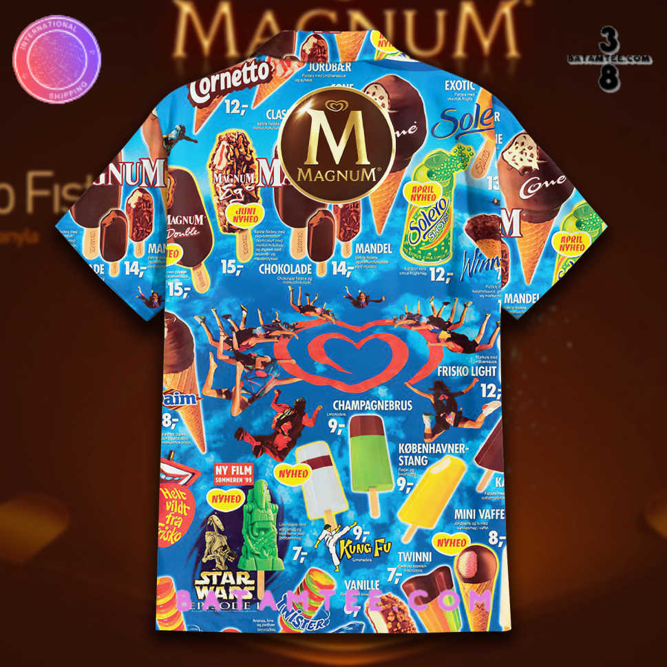 Magnum Ice Cream Hawaiian Set's Overview - Batamtee Shop - Threads & Totes: Your Style Destination