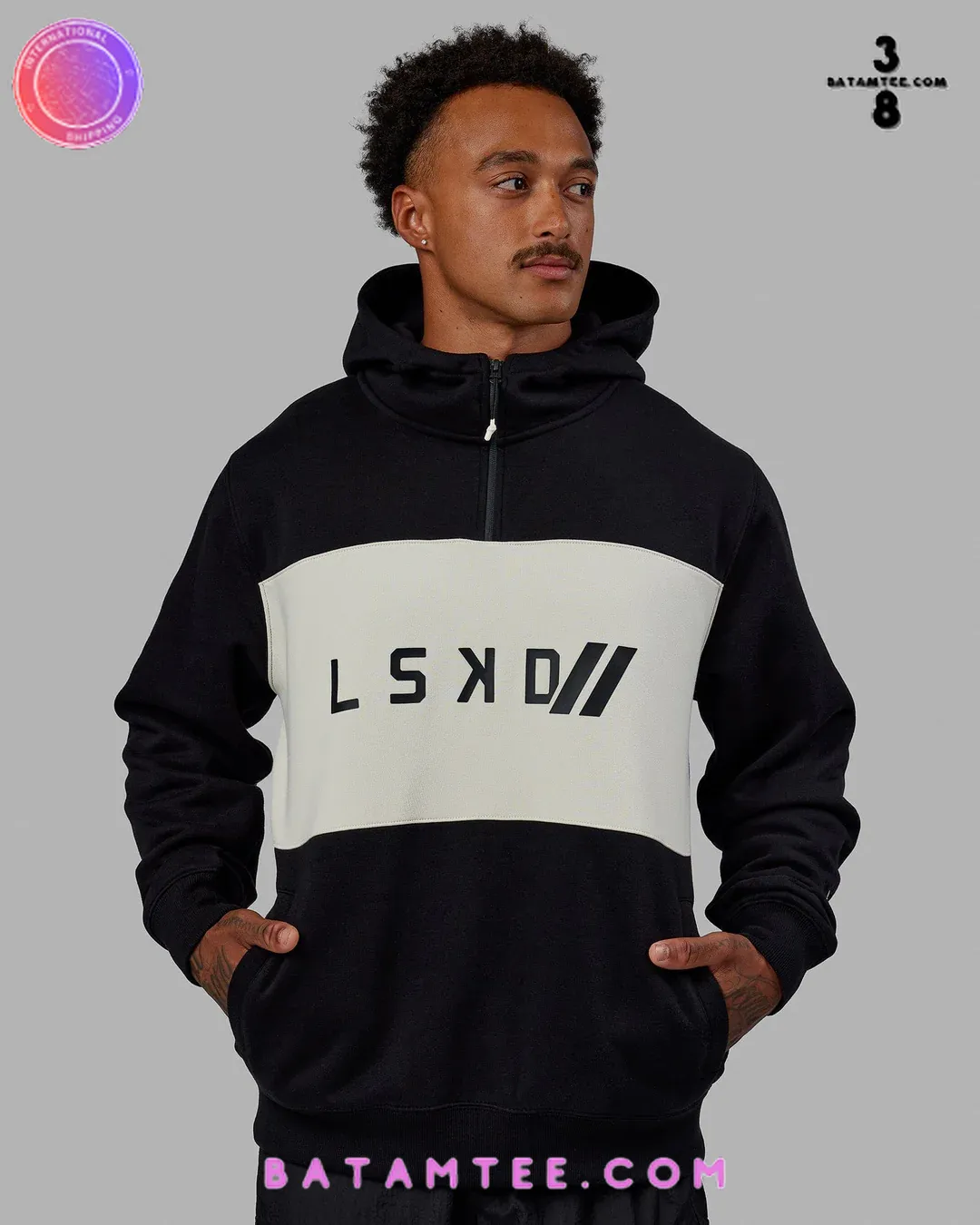 LSKD Black White Hoodie