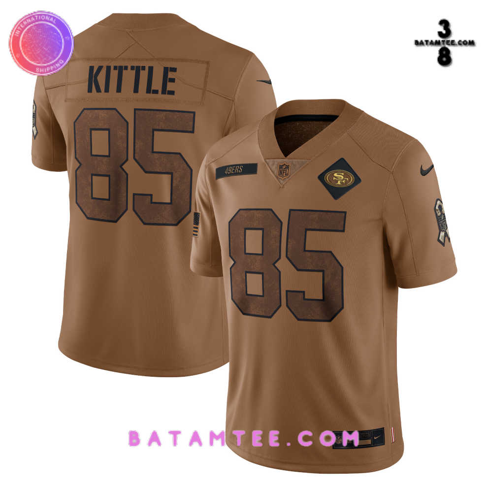 NFL San Francisco 49ers George Kittle Brown Salute To Service Limited Jersey's Overview - Batamtee Shop - Threads & Totes: Your Style Destination