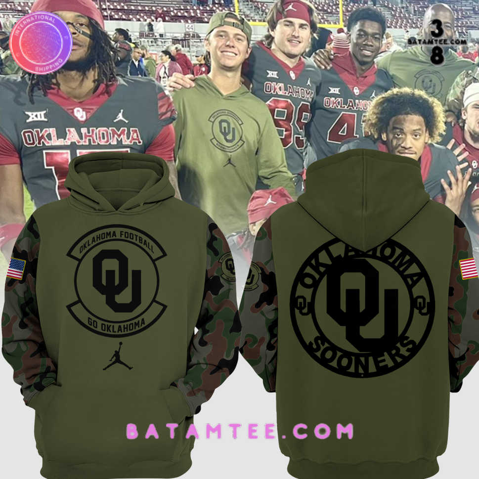 Oklahoma Sooners Go Oklahome Football Veterans Camo Hoodie, Pants's Overview - Batamtee Shop - Threads & Totes: Your Style Destination