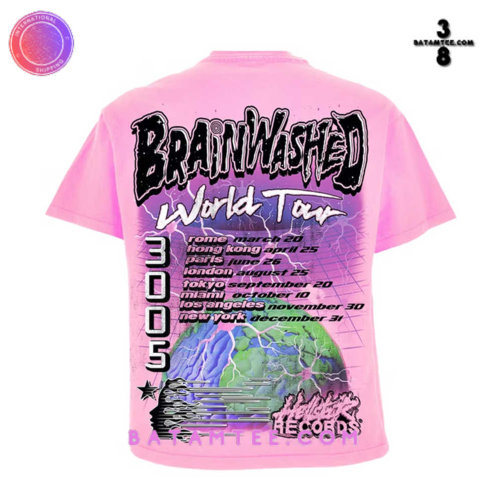 Pink Hellstar Brainwashed 3005 World Tour T-Shirt's Overview - Batamtee Shop - Threads & Totes: Your Style Destination