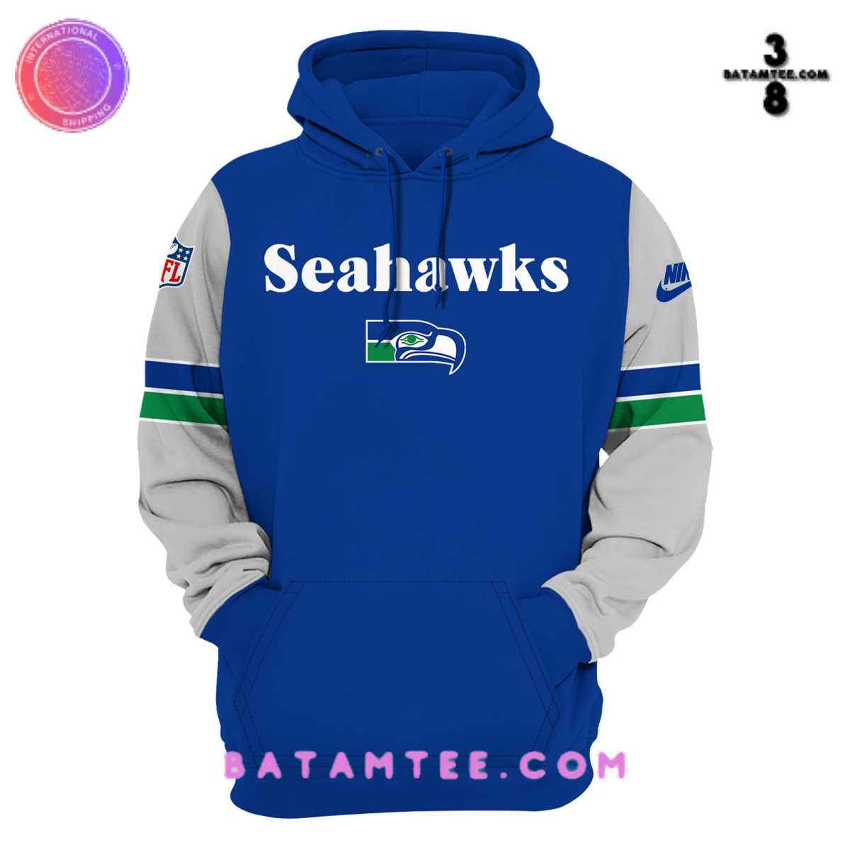 Seattle Seahawks NFL Retro Blue Hoodie's Overview - Batamtee Shop - Threads & Totes: Your Style Destination