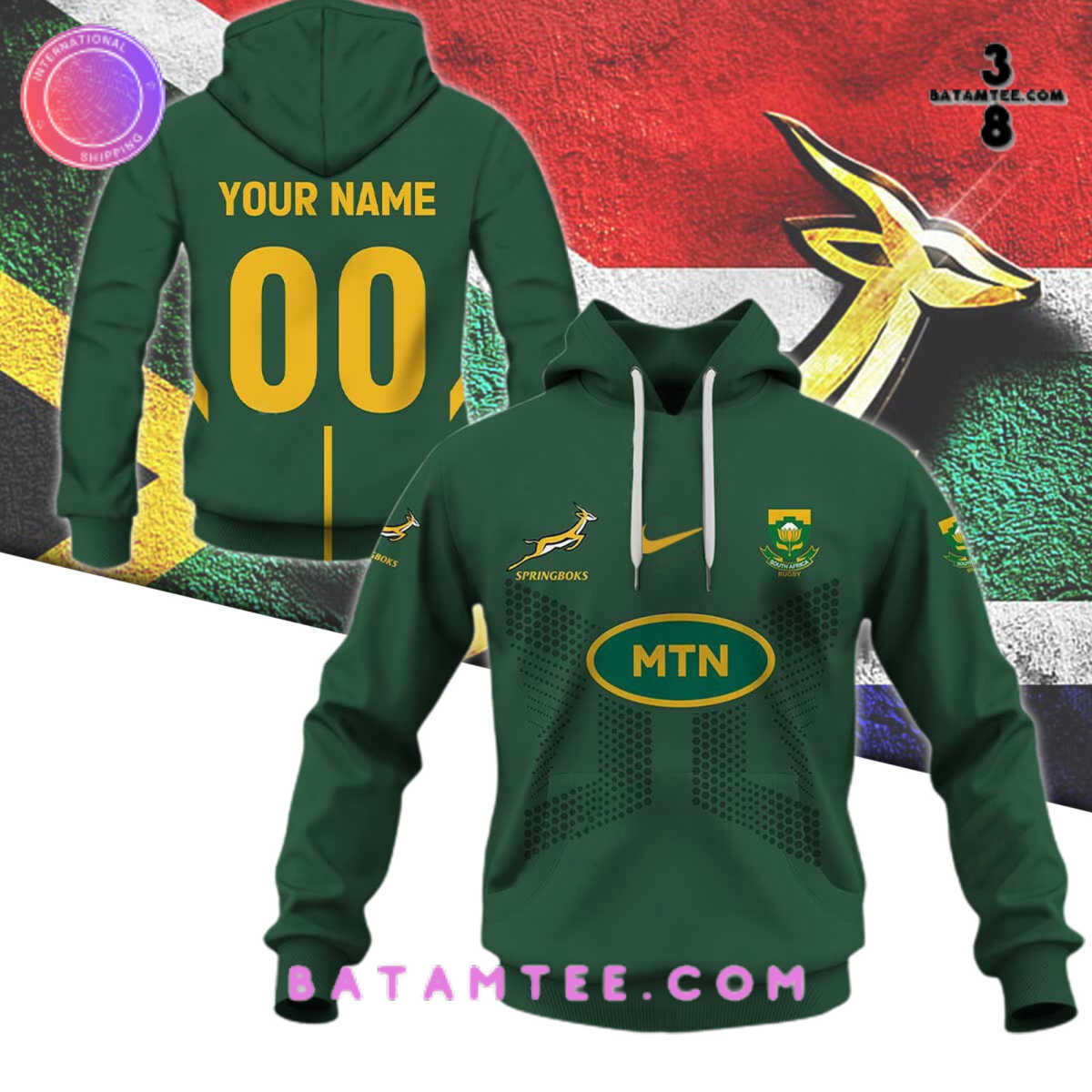 South Africa Springboks Rugby WC 2023 Champions Custom Name Combo Hoodie, Pants's Overview - Batamtee Shop - Threads & Totes: Your Style Destination