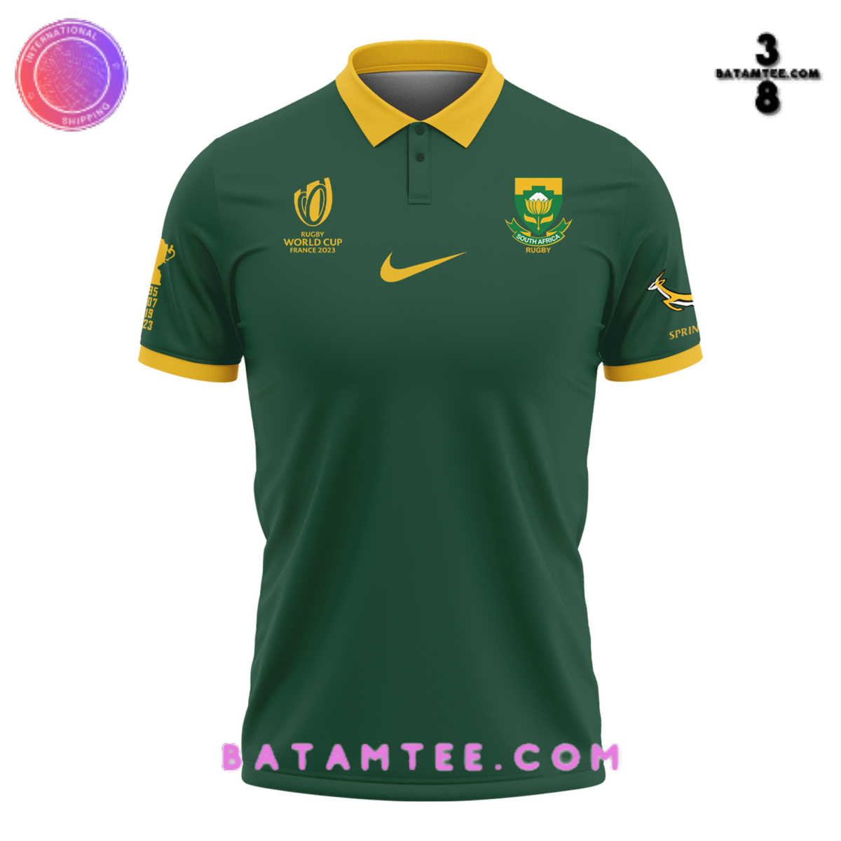 South Africa Springboks Rugby WC 2023 Champions Polo Shirt's Overview - Batamtee Shop - Threads & Totes: Your Style Destination