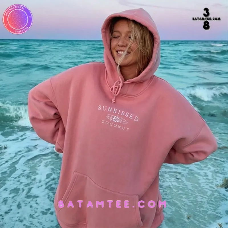 Sunkissed Coconut Pink Hoodie's Overview - Batamtee Shop - Threads & Totes: Your Style Destination