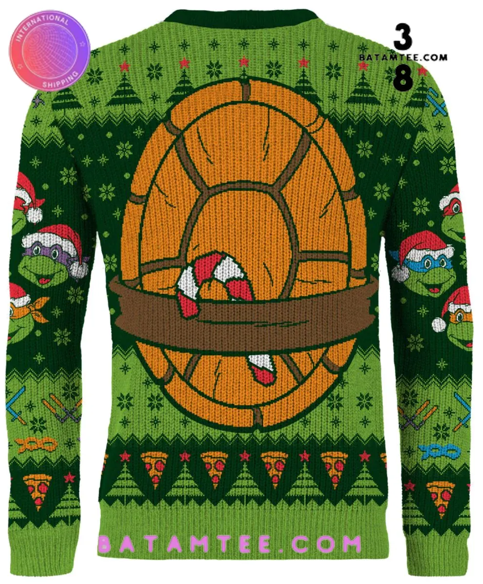 Teenage Mutant Ninja Turtles Cowabunga Ugly Christmas Sweater's Overview - Batamtee Shop - Threads & Totes: Your Style Destination