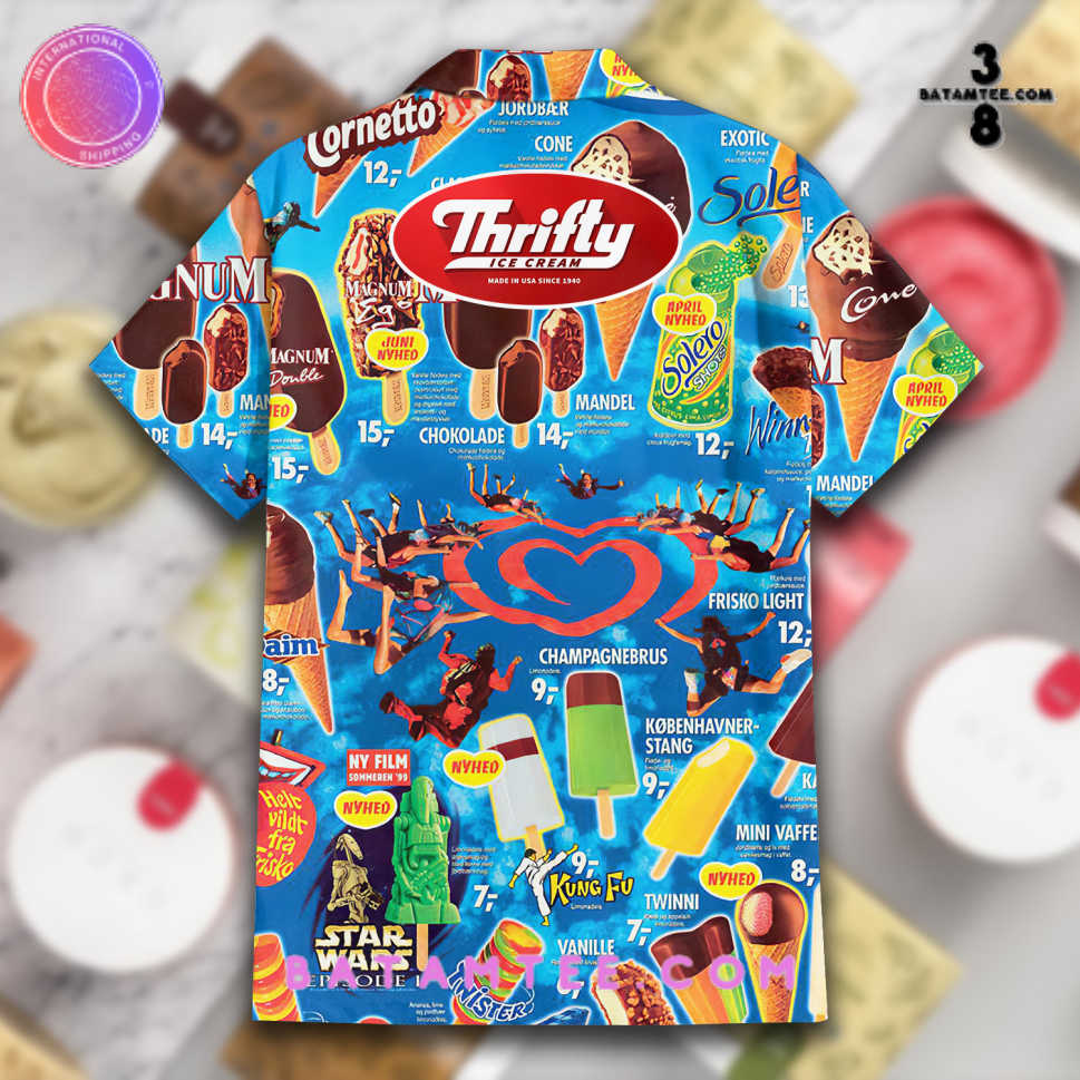 Thrifty Ice Cream Ice Cream Hawaiian Shirt's Overview - Batamtee Shop - Threads & Totes: Your Style Destination