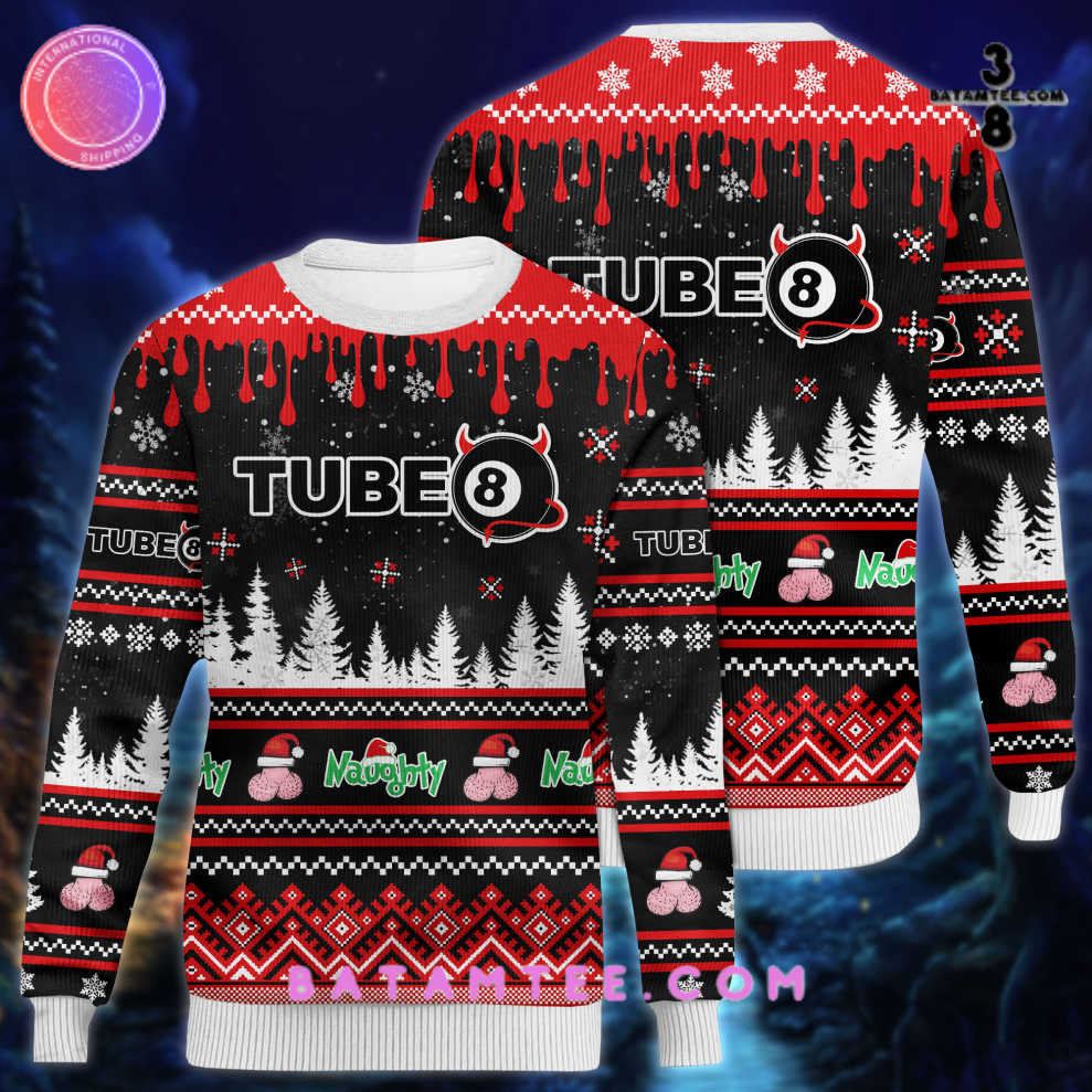 Tube8 Naughty Christmas Ugly Sweater