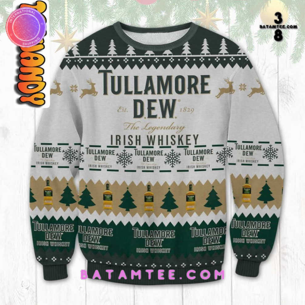 Tullamore Dew Irish Whiskey Ugly Christmas Sweater's Overview - Batamtee Shop - Threads & Totes: Your Style Destination