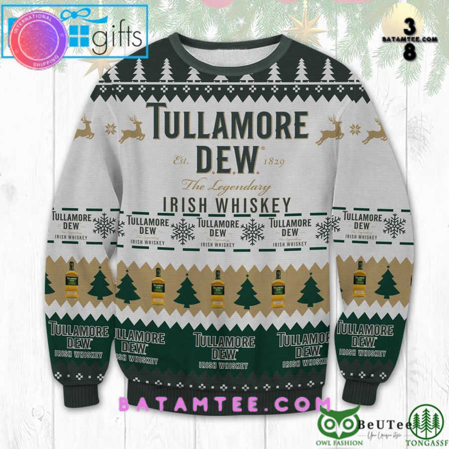 Tullamore Dew Irish Whiskey Ugly Christmas Sweater's Overview - Batamtee Shop - Threads & Totes: Your Style Destination