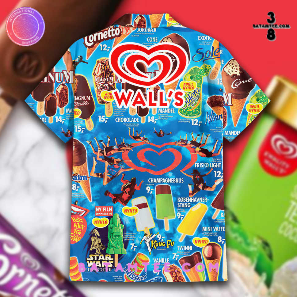 Wall's Ice Cream Hawaiian Shirt's Overview - Batamtee Shop - Threads & Totes: Your Style Destination