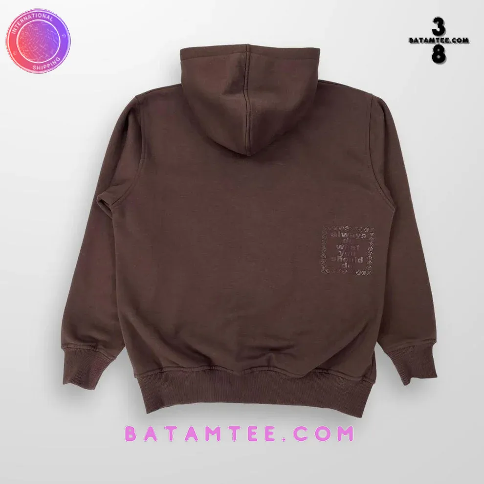 ADWYSD Brown Hoodie - Always Do What You Should Do's Overview - Batamtee Shop - Threads & Totes: Your Style Destination