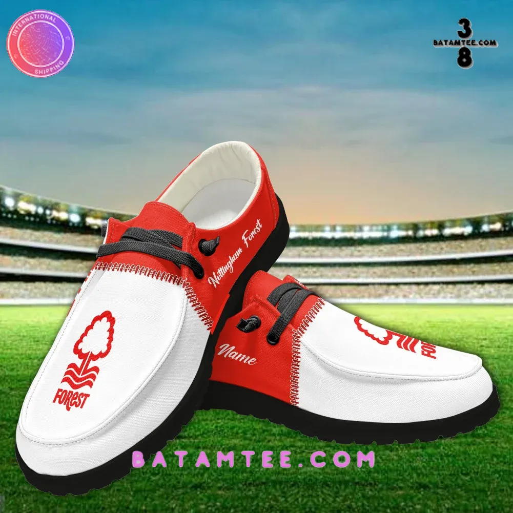 EPL Nottingham Forest Custom Name Hey Dude Shoes