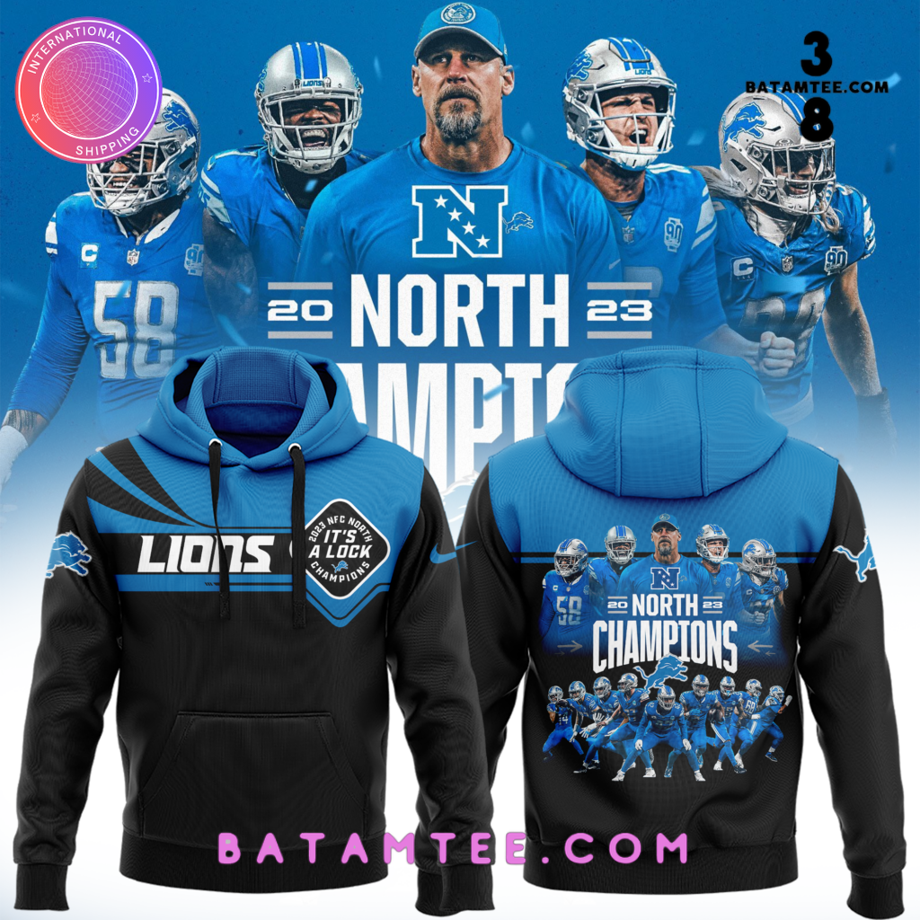 Detroit Lions NFC 2023 Champions It's A Clock Hoodie, Pants, Cap