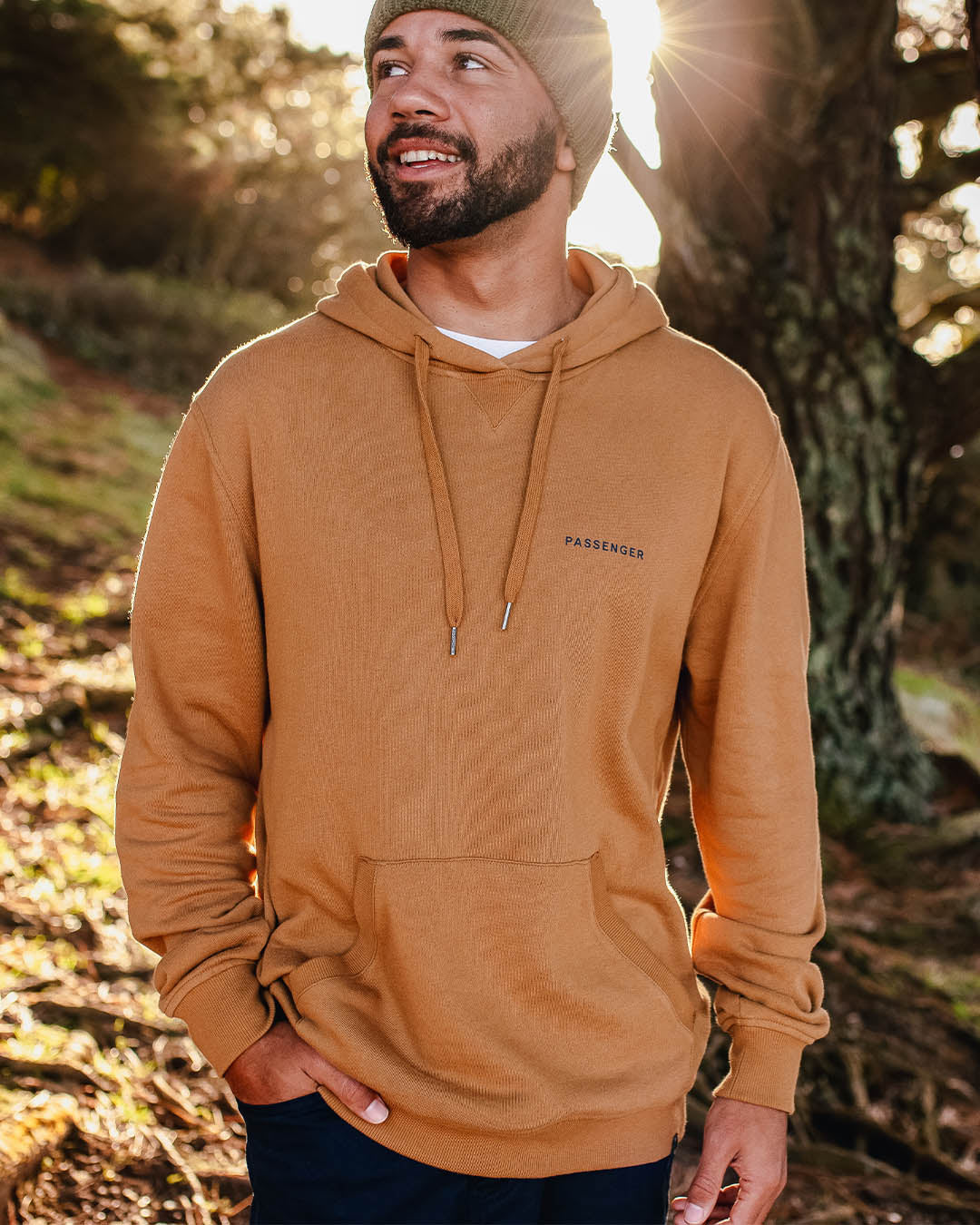 Passenger Made To Roam Golden Brown Hoodie