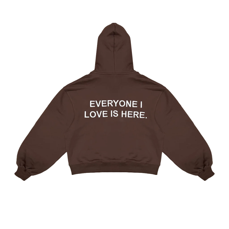 Get Some Sleep Everyone I Love Is Here Brown Hoodie