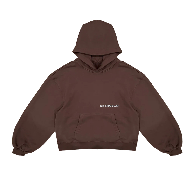 Get Some Sleep Everyone I Love Is Here Brown Hoodie