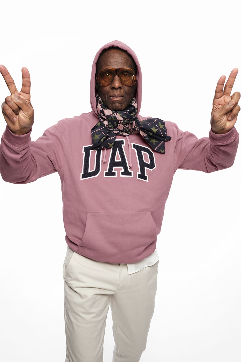 Gap x Dapper Dan Second Drop of "DAP GAP" Pink Hoodie