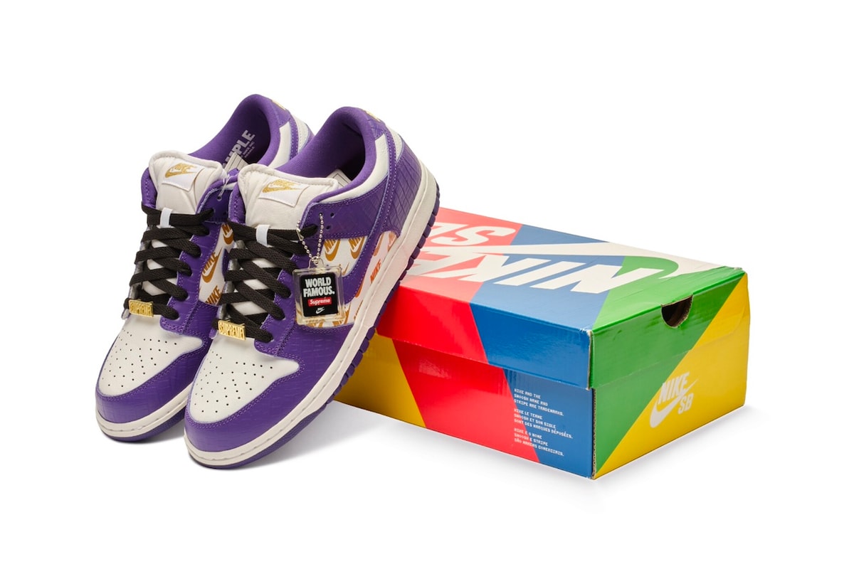 Supreme's "Court Purple" Nike SB Dunk Low