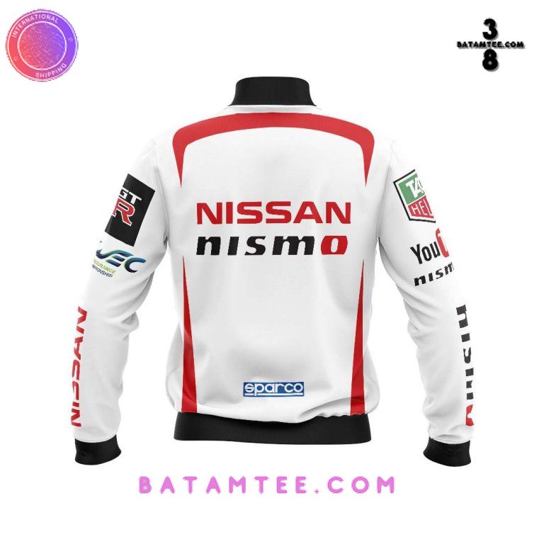 Nissan Nismo Racing White Personalized Bomber Jacket