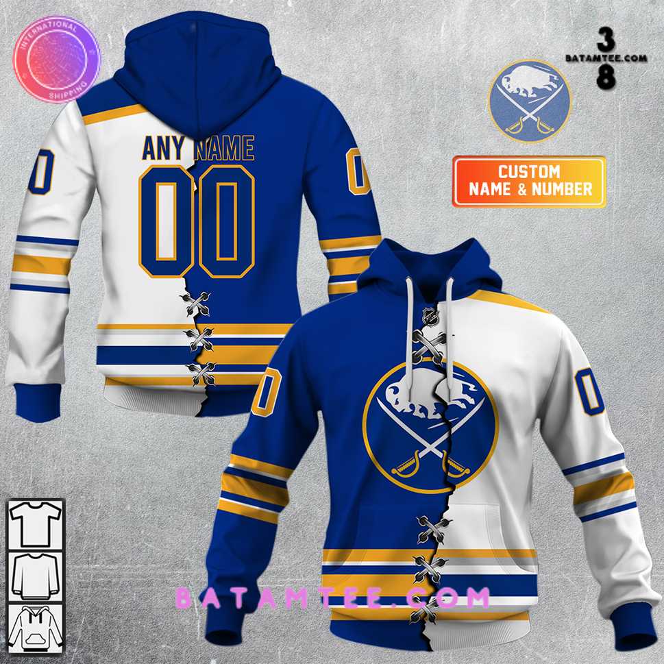 Personalized NHL Buffalo Sabres Mix Jersey Hoodie Special Design