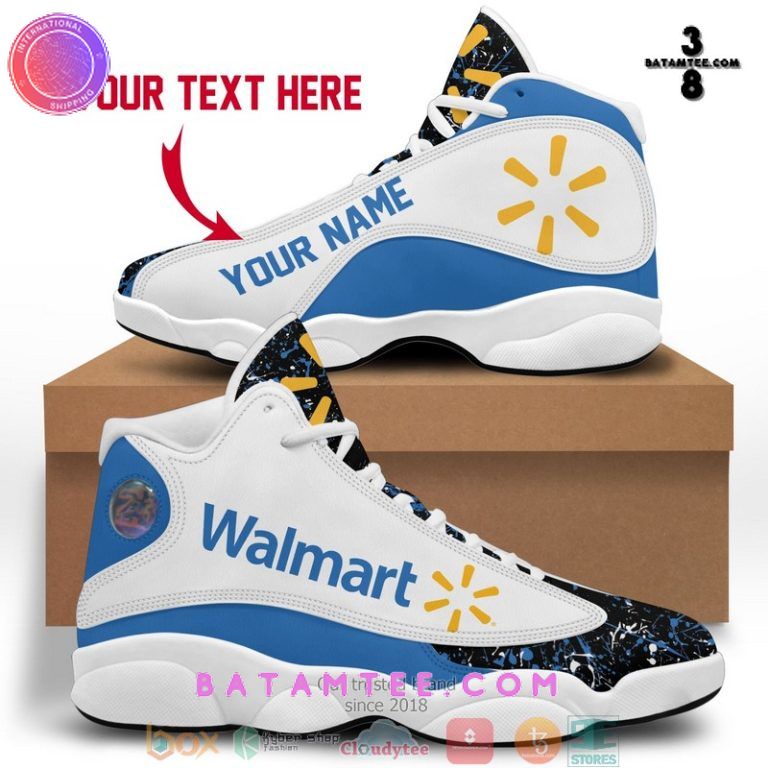 Walmart Color Plash Personalized Air Jordan 13 Sneaker Shoes