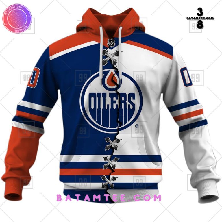 Personalized NHL Edmonton Oilers Mix Jersey 2023 Hoodie Special Design