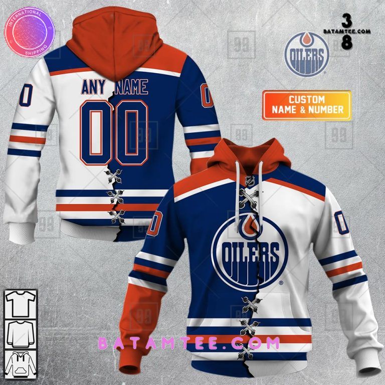 Personalized NHL Edmonton Oilers Mix Jersey 2023 Hoodie Special Design