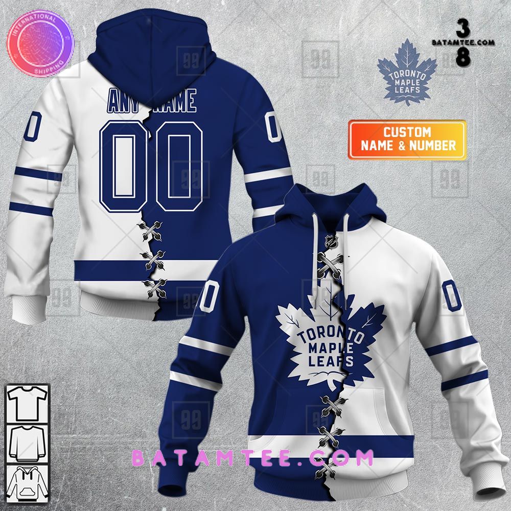 Personalized NHL Toronto Maple Leafs Mix Jersey 2023 Hoodie Special Design