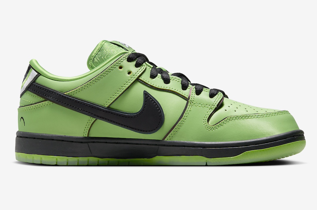 The Powerpuff Girls x Nike SB Dunk Low - Buttercup Green