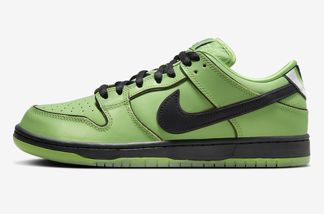 The Powerpuff Girls x Nike SB Dunk Low - Buttercup Green