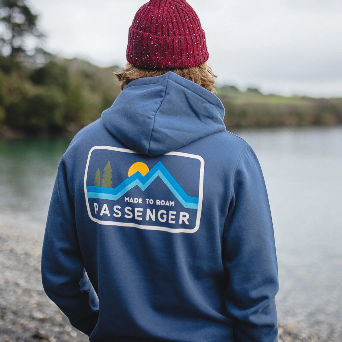 Passenger Made To Roam Dark Denim Hoodie