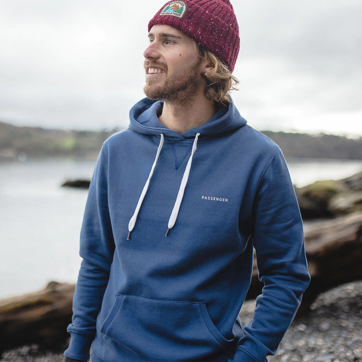 Passenger Made To Roam Dark Denim Hoodie