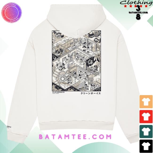 Cleanbois Merch Heist Vault Hoodie White