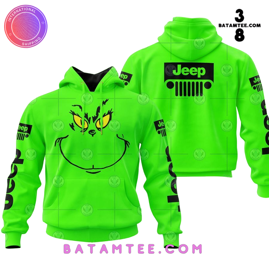 Grinch Jeep Special Design Hoodie's Overview - Batamtee Shop - Threads & Totes: Your Style Destination