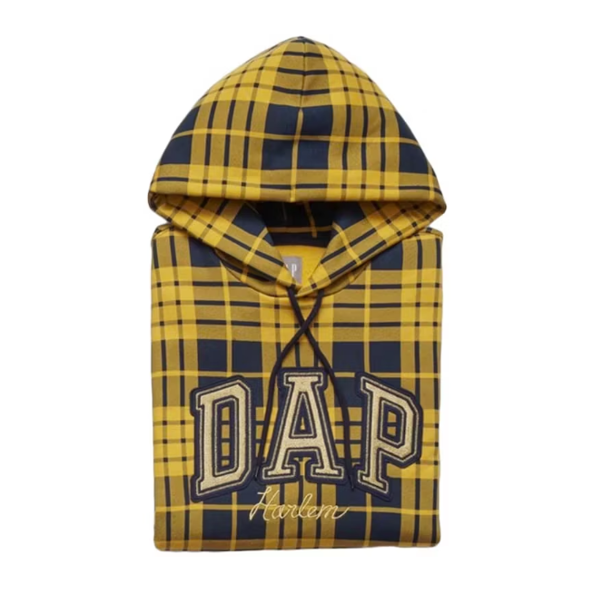 Gap x Dapper Dan "DAP GAP" Harlem Yellow Arch Logo Hoodie