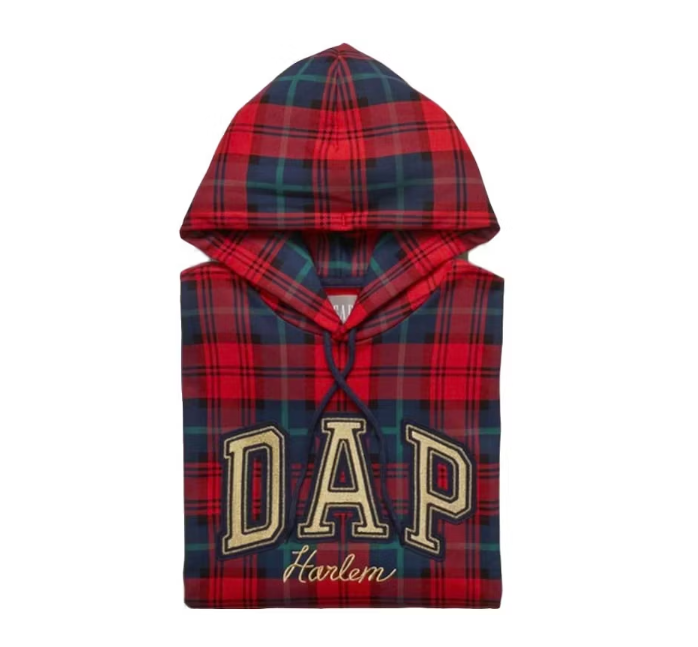 Gap x Dapper Dan "DAP GAP" Harlem Red Arch Logo Hoodie