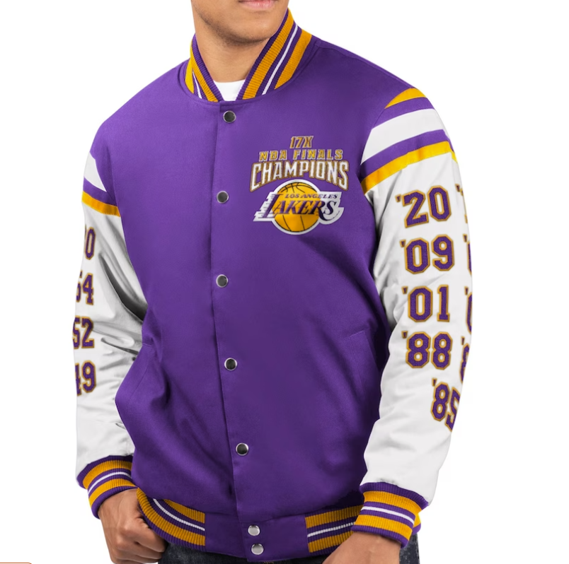 Los Angeles Lakers G-III Sports 17x NBA Finals Champions Bomber Jacket