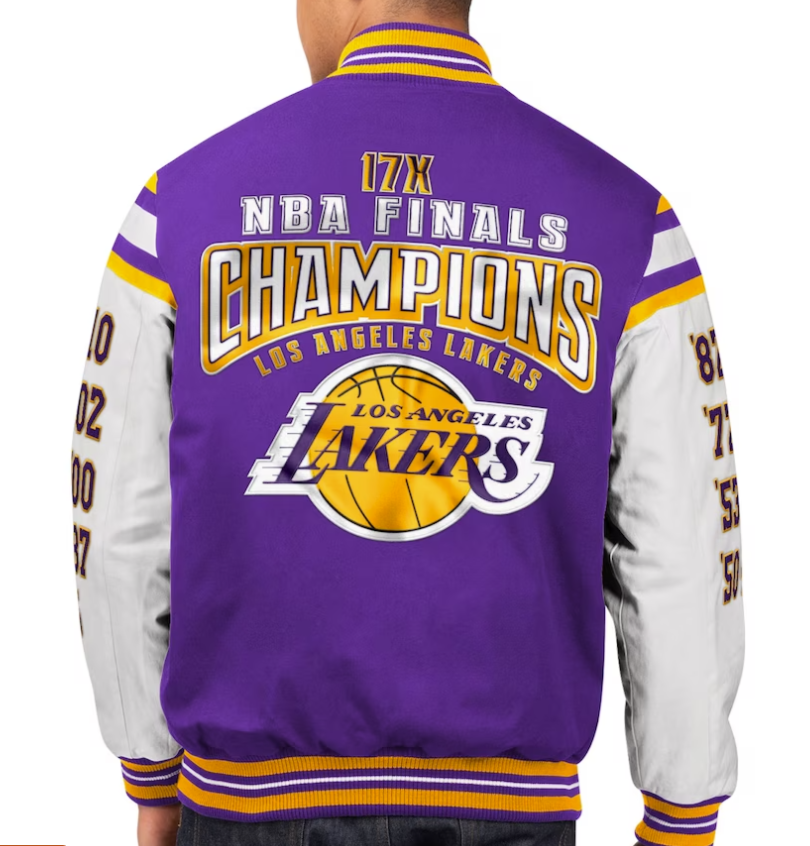 Los Angeles Lakers G-III Sports 17x NBA Finals Champions Bomber Jacket